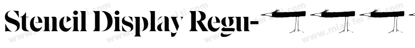 Stencil Display Regu字体转换